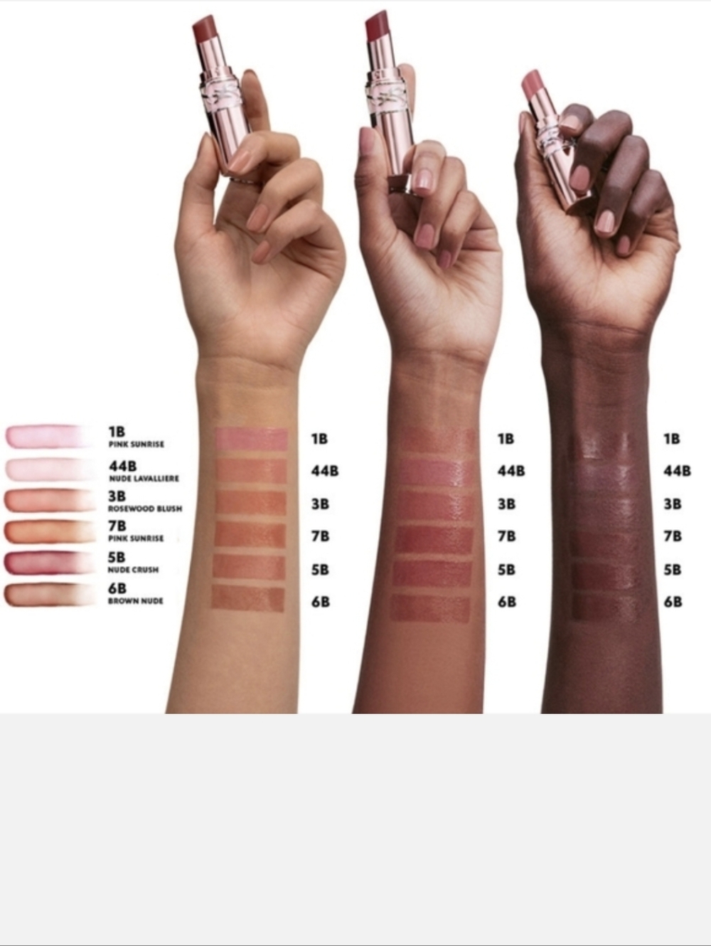 YSL Candy Glow Sheer Shine Color & Care Lip Balm: Pink Sunrise (1B), .04oz, NIB - Picture 3 of 7